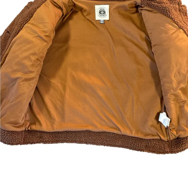 Cozy Brown‎ Teddy Jacket Brown Size XL - Image 4