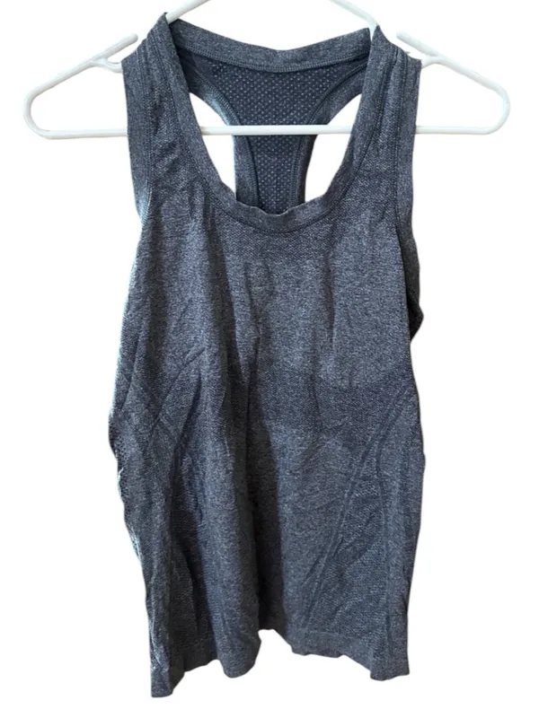 lululemon Swiftly Tech Racerback Tank Top Heathered Soot Light - Image 2