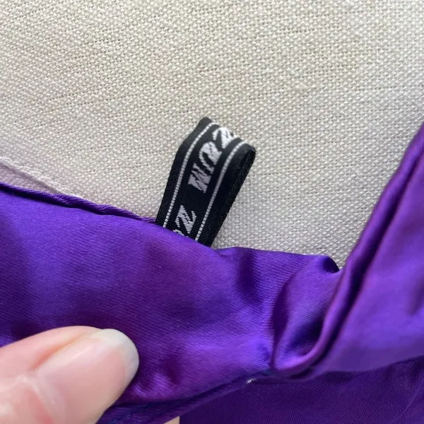 Vintage 80s Zum Zum Purple Little Bo Peep Prom Dress M 8 10 - Image 8