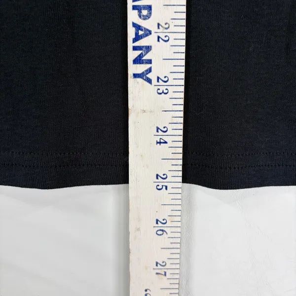 US Polo Assn Womens Black V-Neck Long‎ Sleeve Cotton T-Shirt Logo Large Capsule - Image 9
