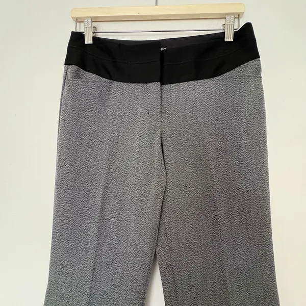 Y2K Express Flare trousers low rise gray color block size 0 - Image 6