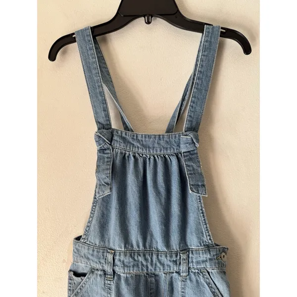 Pilcro Anthropologie Wide Leg Denim Jumpsuit Size 24P Blue - Image 5