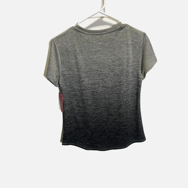 BCG Womens Training Tee Short Sleeve Ombre Grey Black Space Dye‎ XS NWT - Image 5
