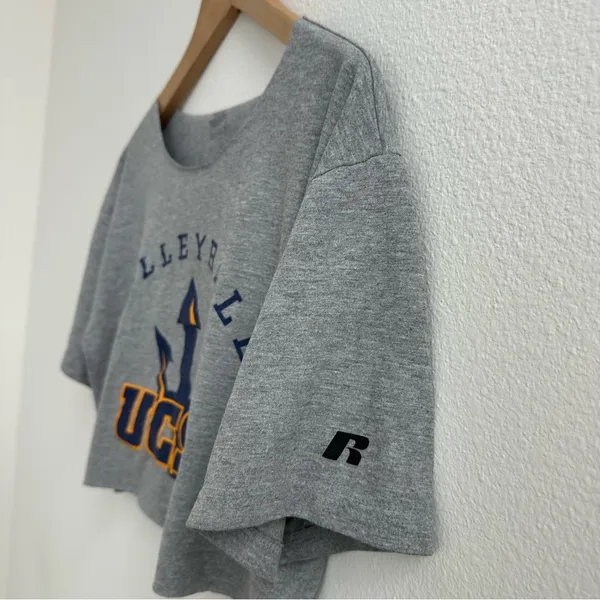Russell Athletic UCSD Volleyball Cropped Off the Shoulder Tee - Image 4