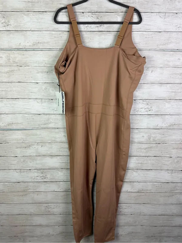 girlfriend collective Chestnut High-Rise Compressive Jumpsuit Size - Image 5