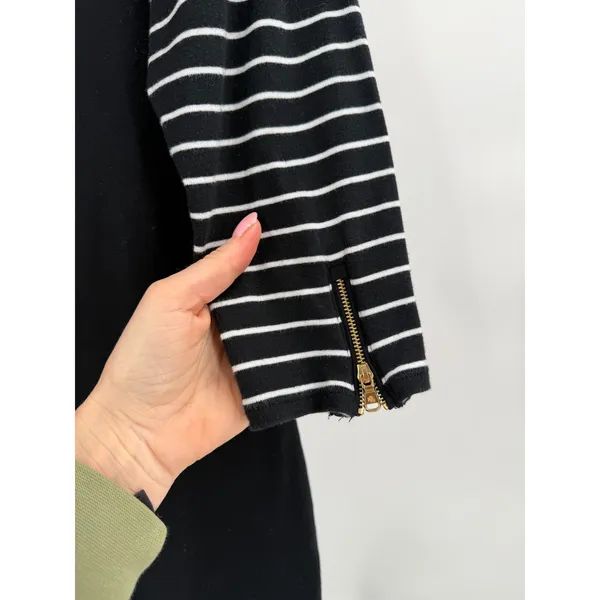 Lauren Ralph Lauren Sheath Dress‎ Women XL Black Striped Pink Nautical Preppy - Image 5