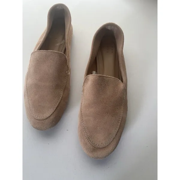 A New Day Blush Blush Pink Suede Leather Loafers Size 7.5 - Image 2