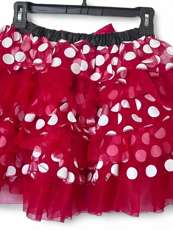DISNEY Minnie Mouse Polka Dot Skirt Red White Women’s Size Small/Medium Costume - Image 2