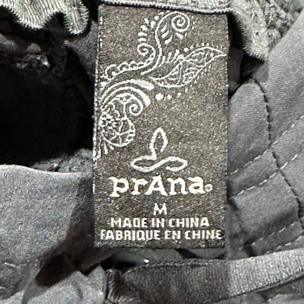 prAna Elastic Waist Pull On Roll Hem Grey Hiking Outdoor Lightweight Pant Medium - Image 5