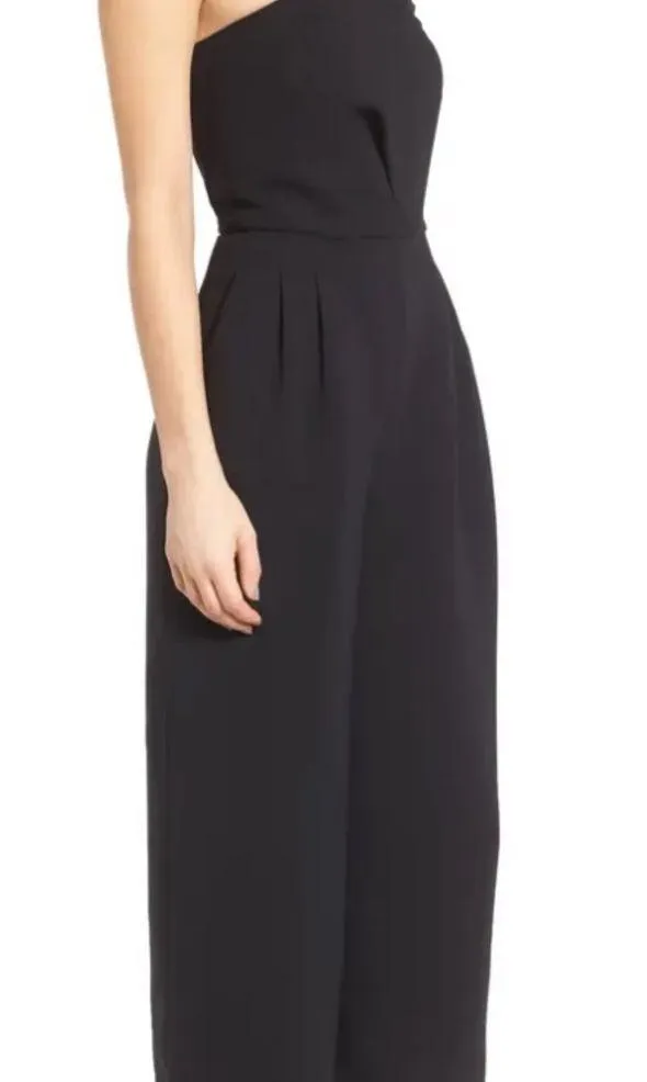 Trouve NWT strapless jumpsuit Size S Black - Image 3