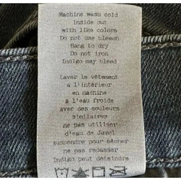 Rag & Bone Fit 2 - Minna Slim Fit Blue Black Stretch Jean SZ 33 #1979 - Image 10