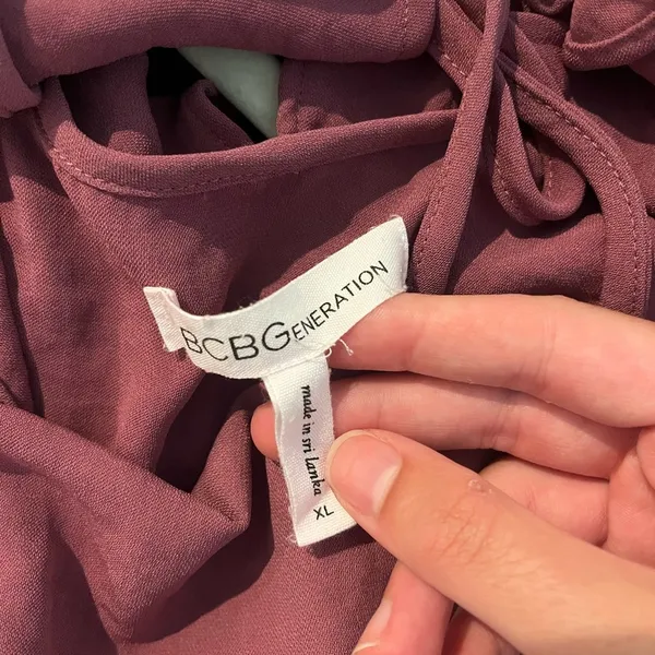 BCBGeneration Purple Mini Dress - Image 4