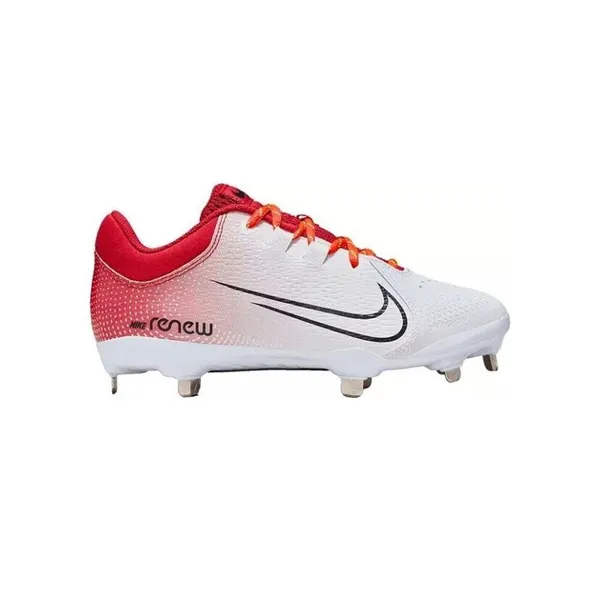Nike Hyperdiamond 4 Pro Fastpitch Cleats Women 7.5 Metal Red White - Image 3