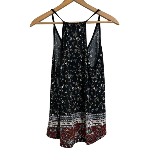 Floral Paisley‎ Tank Top Sleeveless Cami Racerback Bohemian Casual - Image 2