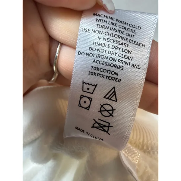 Elevated Faith Run Race‎ Graphic Crewneck Sweatshirt White Hebrews12:1 Size XS - Image 9