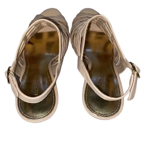 Marc Fisher Cream Leather Sandals (7.5M) - Image 8