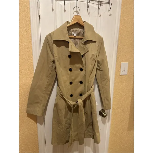 New York & Co Trench Coat, Sz: L - Image 4