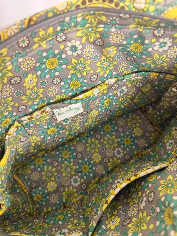 Vera Bradley Miller Bag Lemon Parfait Large Quilted Travel Tote Retired - Image 10