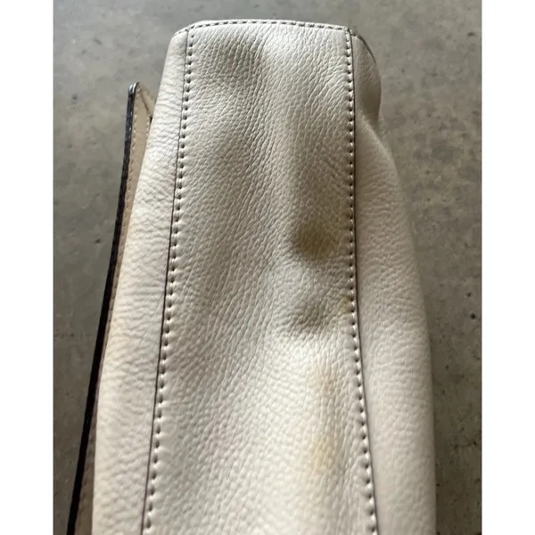 Kate Spade New York MAGNOLIA PARK LARGE LAUREL Tote Leather Bag Purse Cream - Image 9