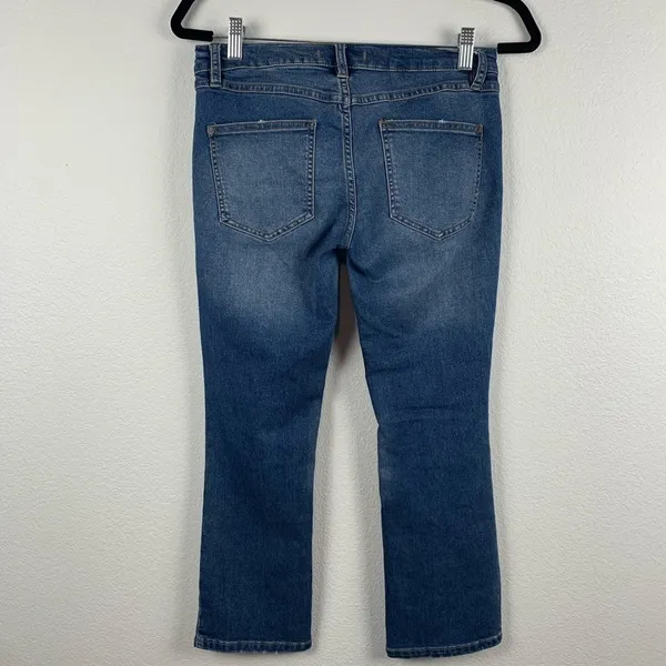Free People ‘Slim Kick’ Crop Jeans Blue 26‎ - Image 7