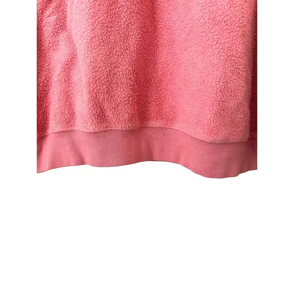 BRAIN DEAD Reverse Fleece Logo Sweatshirt Pink Medium - Image 5
