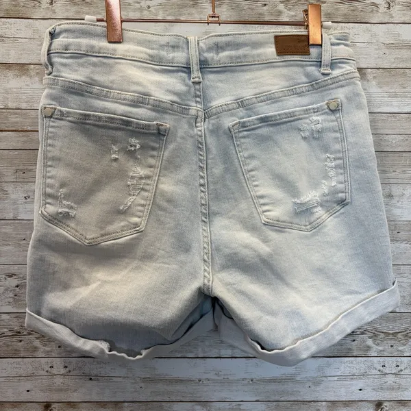 Judy‎ Blue Womens M Shorts Aztec Pockets Peek Patches Cuffed High Rise JB150137 - Image 4