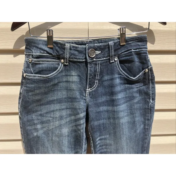 Vintage Wrangler Western Bootcut‎ Blue Denim Jeans Women Size 3X34 Rodeo Cowgirl - Image 4