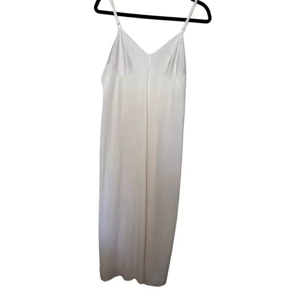 Vanity Fair vintage white maxi slip‎ nightgown size 36 cup Small - Image 4
