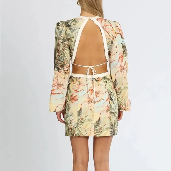 NWT Significant Other Madrid Cut-Out Floral Mini Dress - Image 2