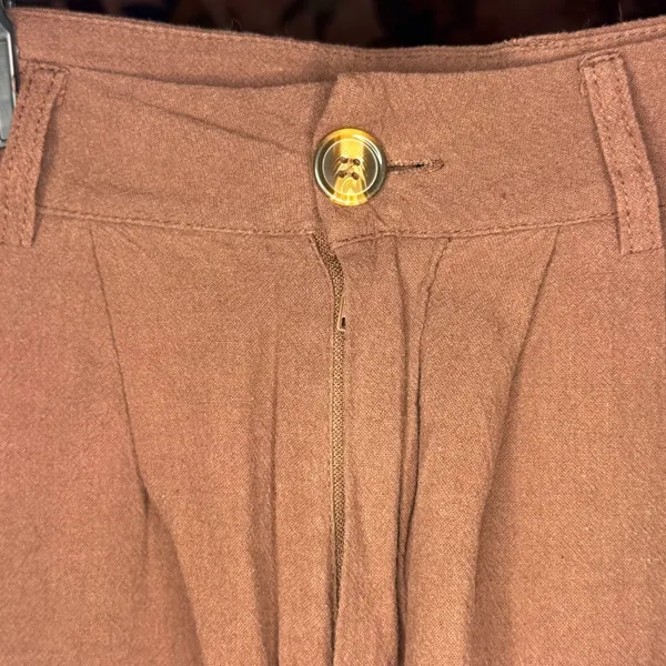 SheIn Brown Canvas Shorts - Image 3