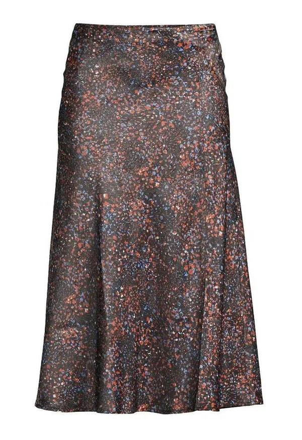 NWT Time and Tru Women's Satin Midi Skirt with Side Slit, Size: M - Image 5