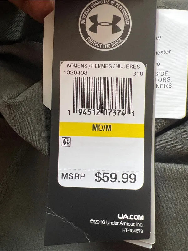 NWT Under Armour Army Green Athletic Leggings - Image 9