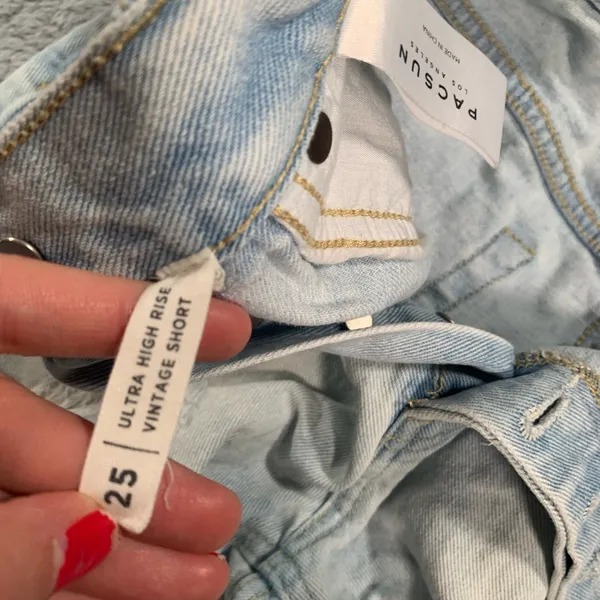 PacSun ultra high rise vintage short 25 distressed - Image 6