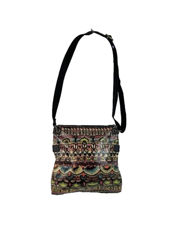 -Sakroots Crossbody Messenger Handbag Purse Boho Mixed Print Travel Shoulder Bag - Image 8