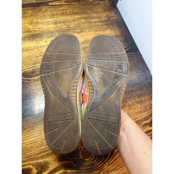 Sperry Tan And Pink Loafers Size‎ 5.5 - Image 8
