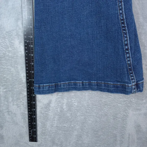 Wrangler Retro Green Jeans Trumpet Flare High Rise Womens 27x30 Blue Western - Image 9
