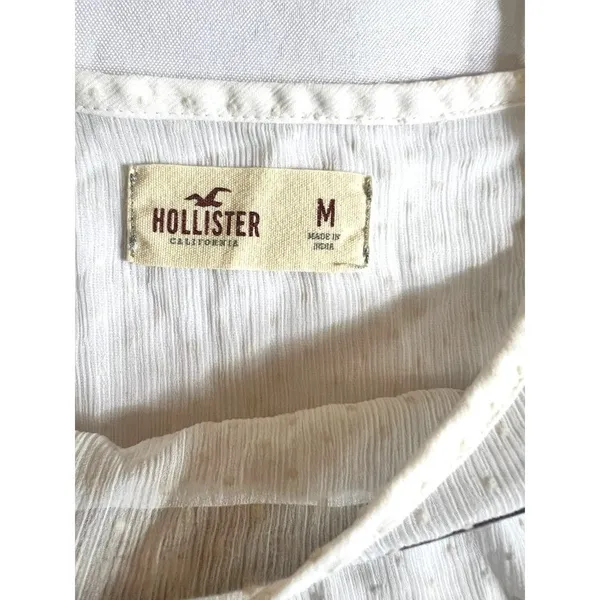 Hollister Women's White Shear This Strap Top - Image 3