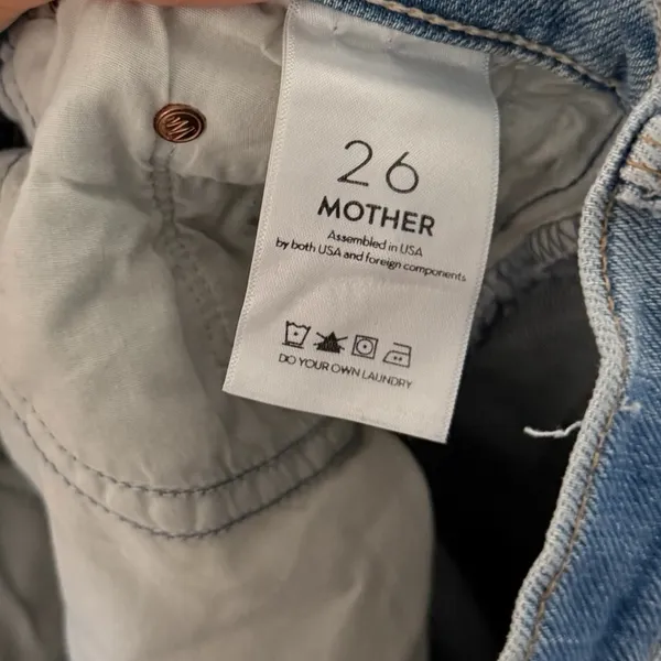 MOTHER The Superior Tomcat Confession High Rise Straight Distressed Jeans - Image 9