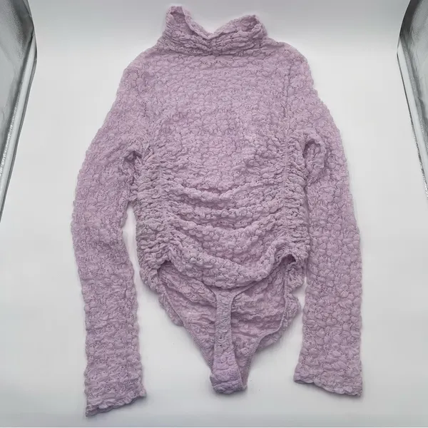 Intimately Free People Lace Lavender Day & Night Bodysuit Shear Stretch Medium - Image 5