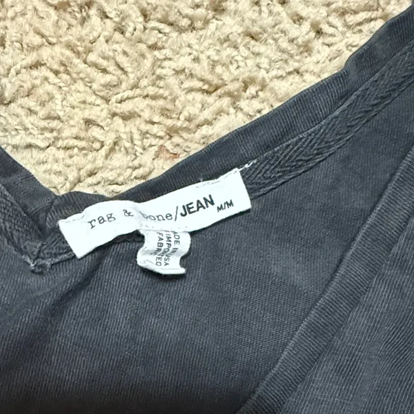 rag & bone Black V-Neck Swing Tank - Image 2