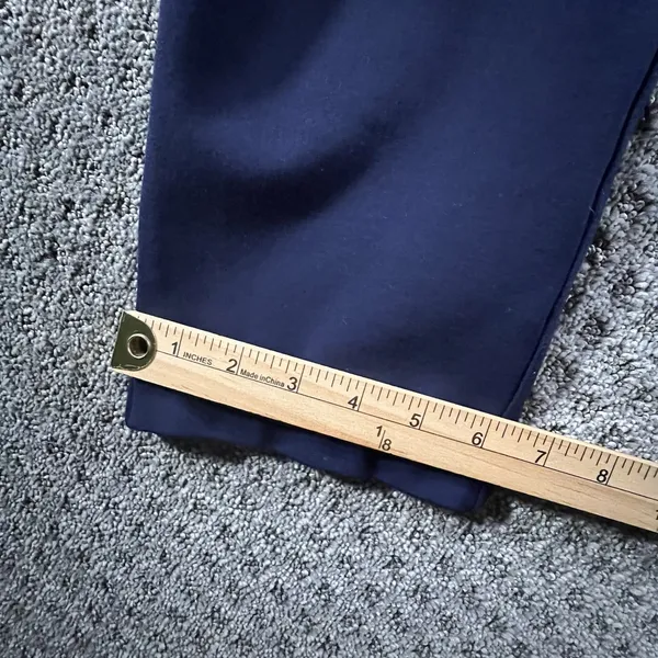 Betabrand Dress Pant Yoga Pants Women L‎ Navy Blue Straight Leg Stretch W0249-NY - Image 8