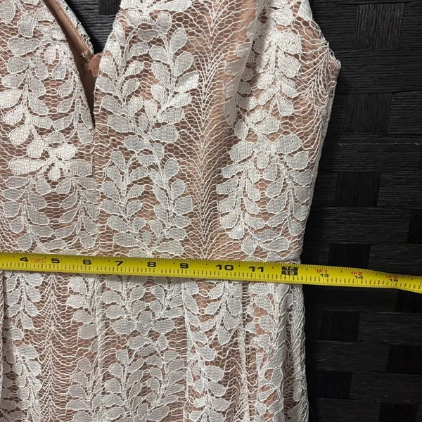 NWT Lulus All‎ of My Heart White Lace Skater Dress Small Bride Cocktail Grad - Image 8