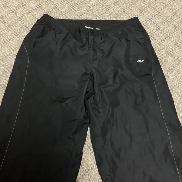 Athletic Works Black Lined Lightweight Snow Ski Sledding Running Pants Size:  Small 4/6 - Image 2