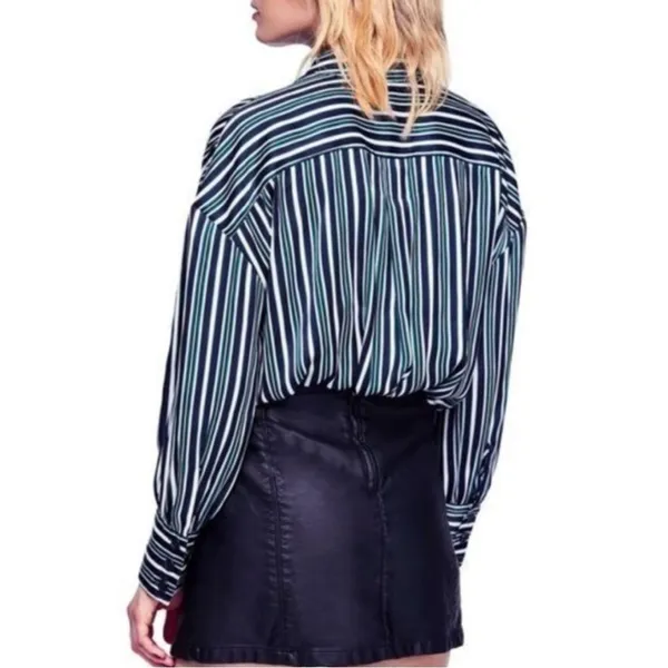 FREE PEOPLE Mad About You Button Down Top Small - Image 4