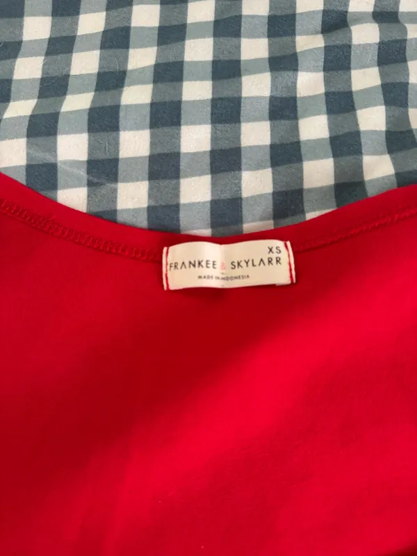 Urban Outfitters Red boquet top - Image 2