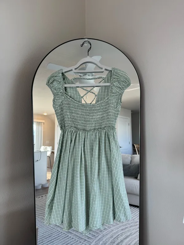Show Me Your Mumu Green gingham dress - Image 2