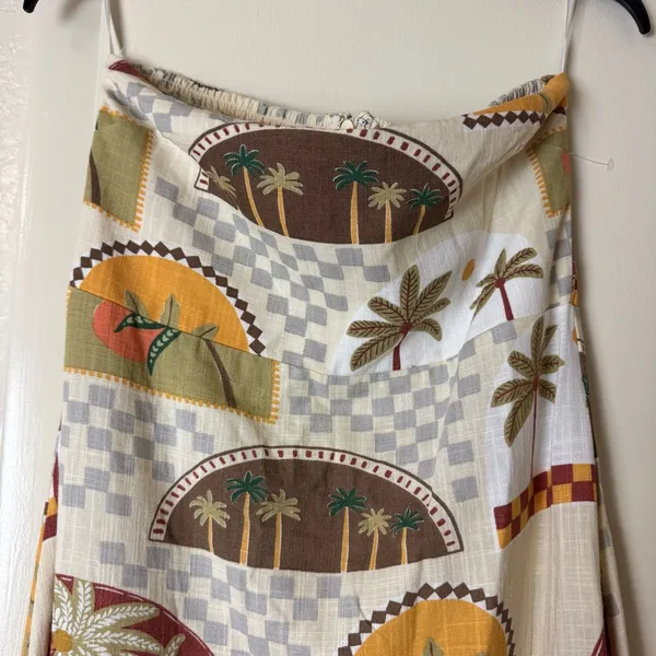 Paper Heart Strapless Maxi Linen Blend Dress NWT Size M - Image 3