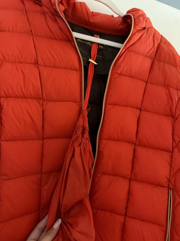 Michael Kors orange puffer winter jacket  - Image 4