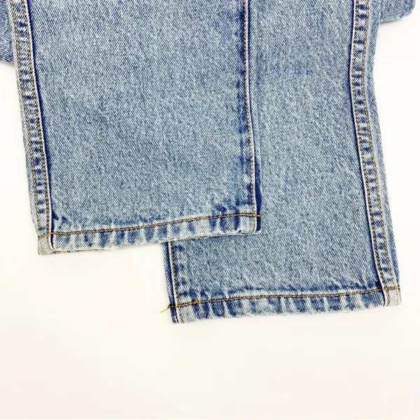 Revice Denim Frontrunner High Rise Distressed Straight Leg Jeans Grand Prix Light Wash - Image 12