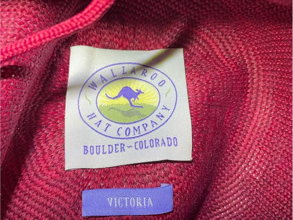Wallaroo Victoria Sun Hat Red Wide Brim UPF 50+ Packable Travel Beach One Size - Image 3